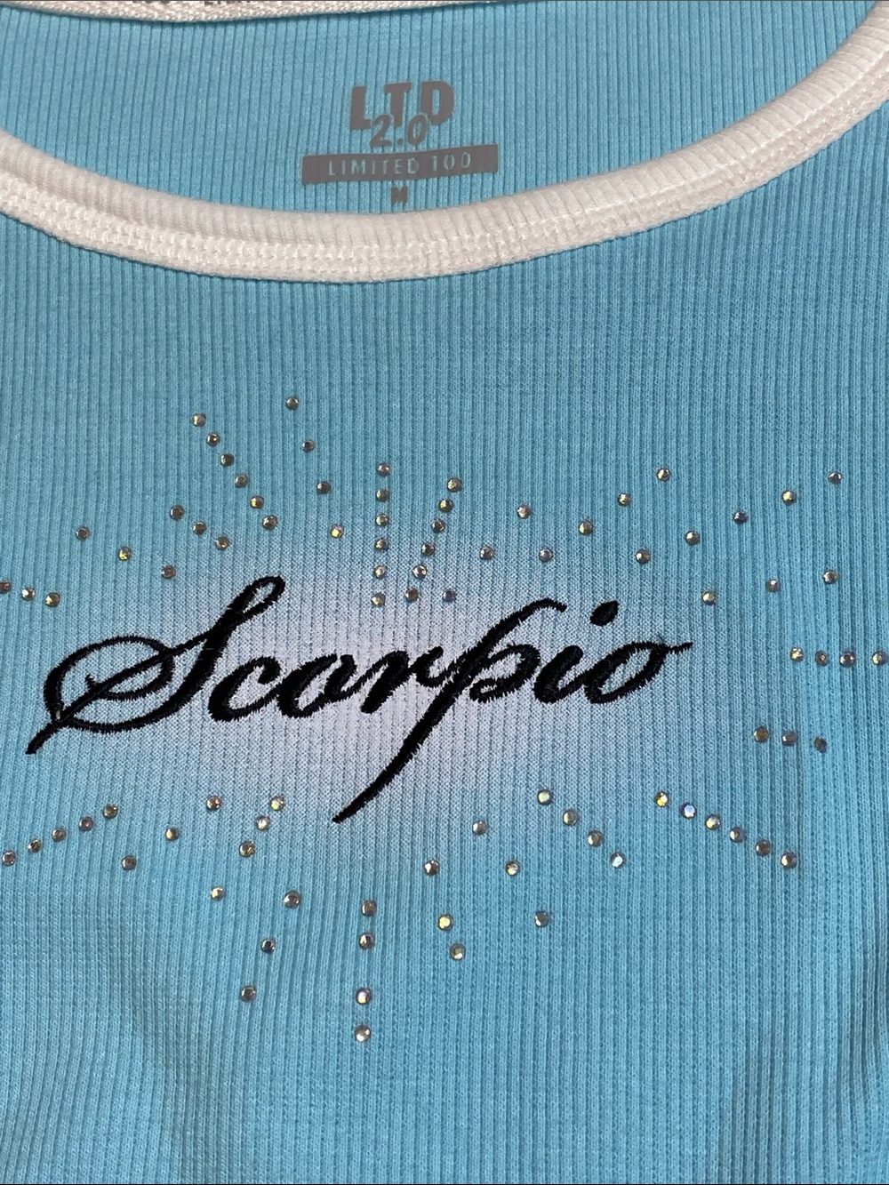 Limited Too Medium Scorpio Zodiac Sign Blue Blue Tee Short Sleeve Shirt New D27e - Picture 14 of 14